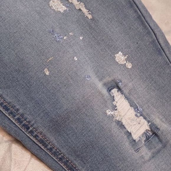 Justice Pull On Elastic Waist Jeggings made with Recycled Plastic Sz 16Plus - Picture 6 of 14